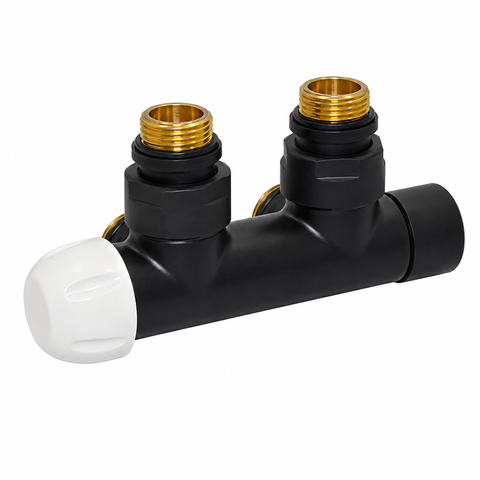 V37110EFS9005OSBSX Вузол термостатичний TWIN THERMO BLACK MATTE кут. &Oslash;1/2" З x 3/4" EK 50 мм ЛІВИЙ V37110EFS9005OSBSX фото
